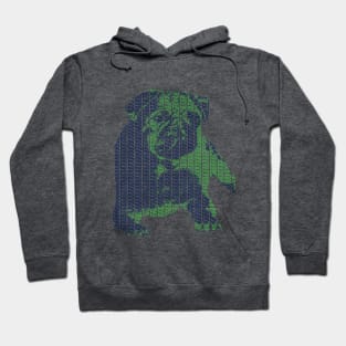 The cute little Pug - Typography Artwork Hoodie